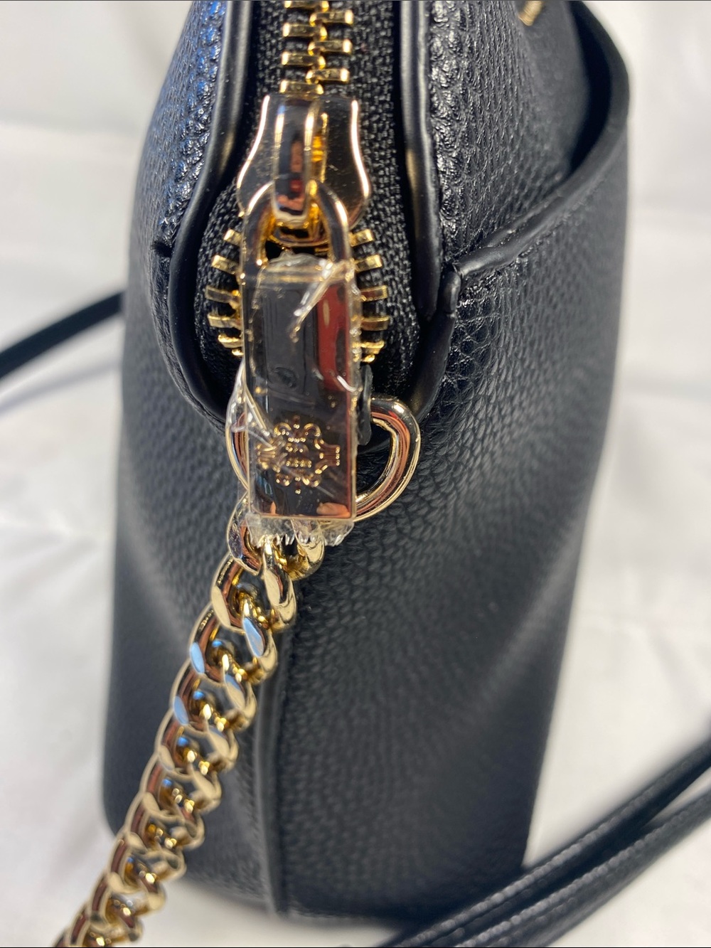 Nanette Lepore Black Pebbled Crossbody Handbag Adjustable Strap - Picture 4 of 13